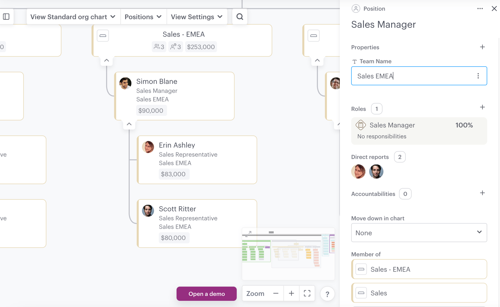 How to add and manage custom properties to your organizational chart