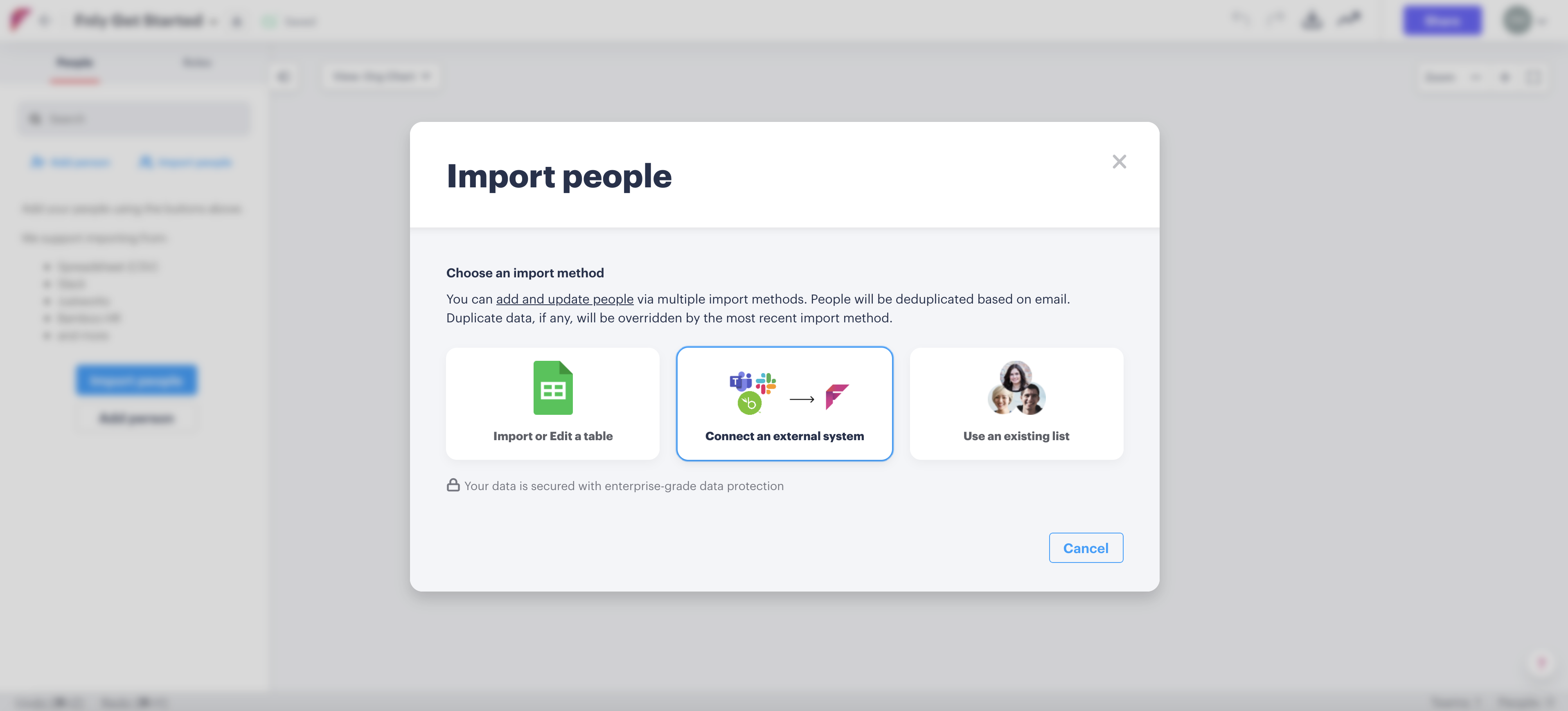 Import your Organization